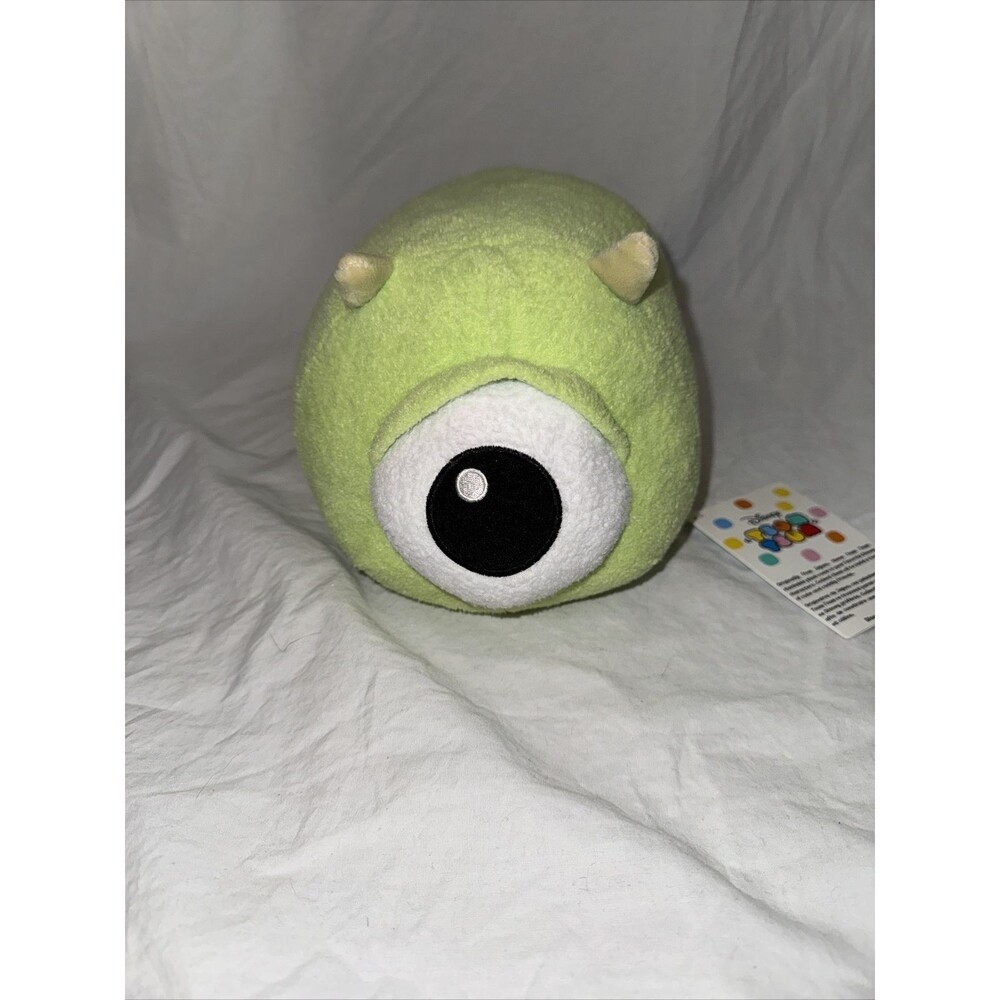 Disney Store Mike Wazowski Monsters Inc. Plush Tsum Tsum 11” Green Monster NWT